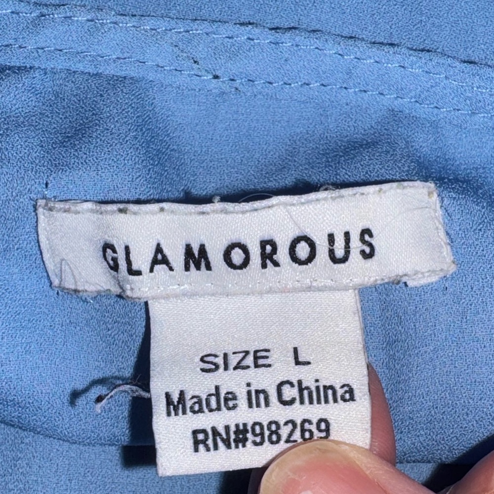 Glamorous Sky Blue Camisole Top - Picture 8 of 12
